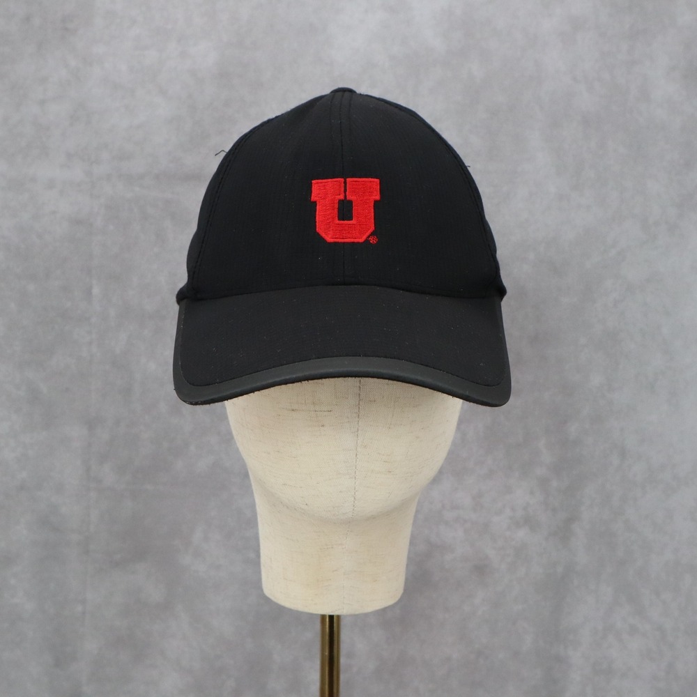 Ogio Black Red Alphabet U‎ Reflective Adjustable MBA Athletic Baseball Cap Hat